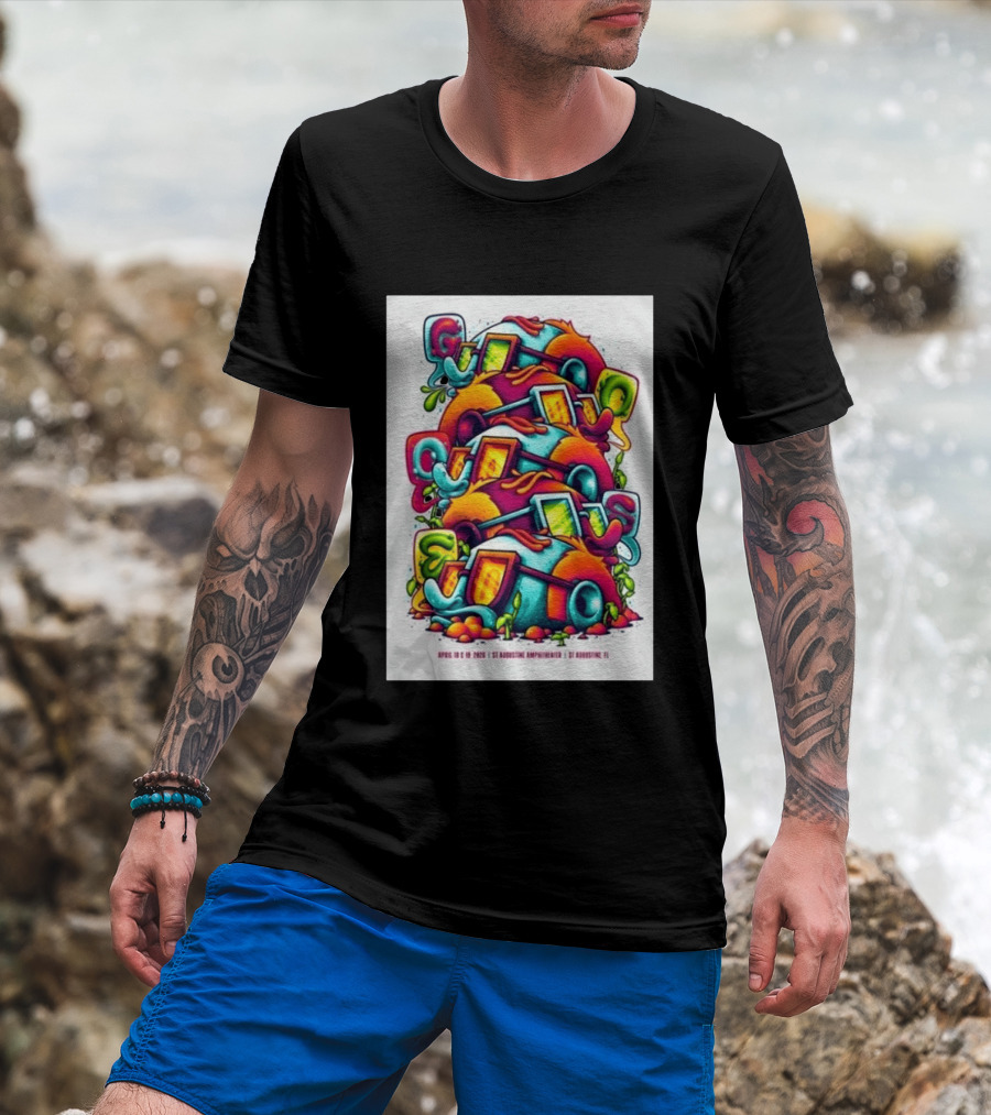 Goose April 18 19 2026 St Augustine Amphitheatre Vibrant Colorful T-Shirt
