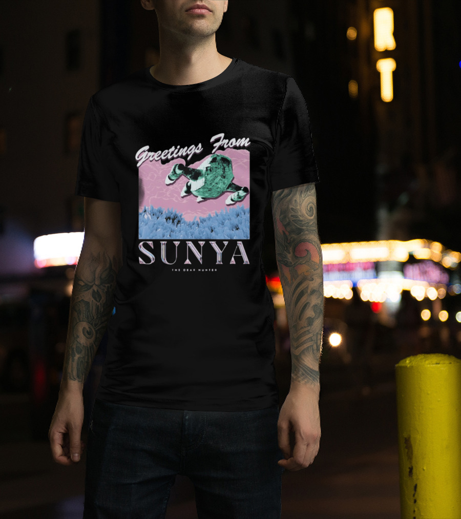 Greetings From Sunya The Dear Hunter Retro Futuristic T-Shirt