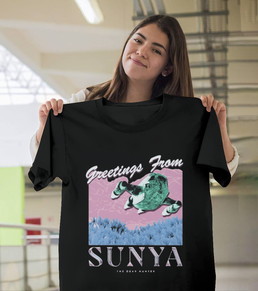 Greetings From Sunya The Dear Hunter Retro Futuristic T-Shirt