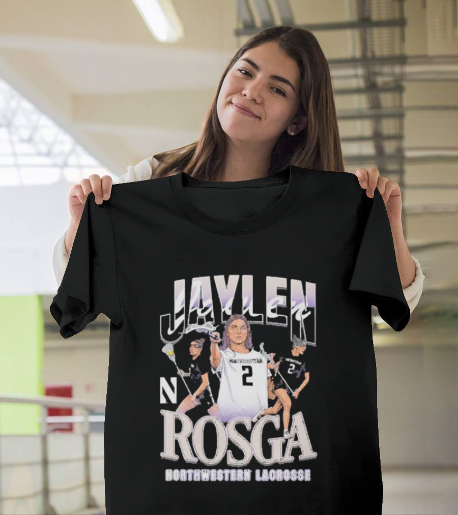 Jaylen Rosga Northwestern Lacrosse Player No. 2 T-Shirt