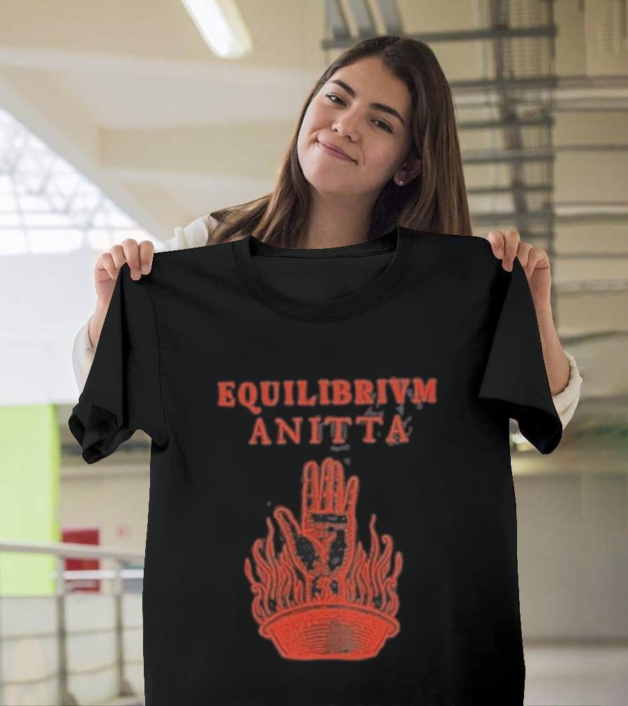 Equilibrivm Anitta Hand With Flames T-Shirt