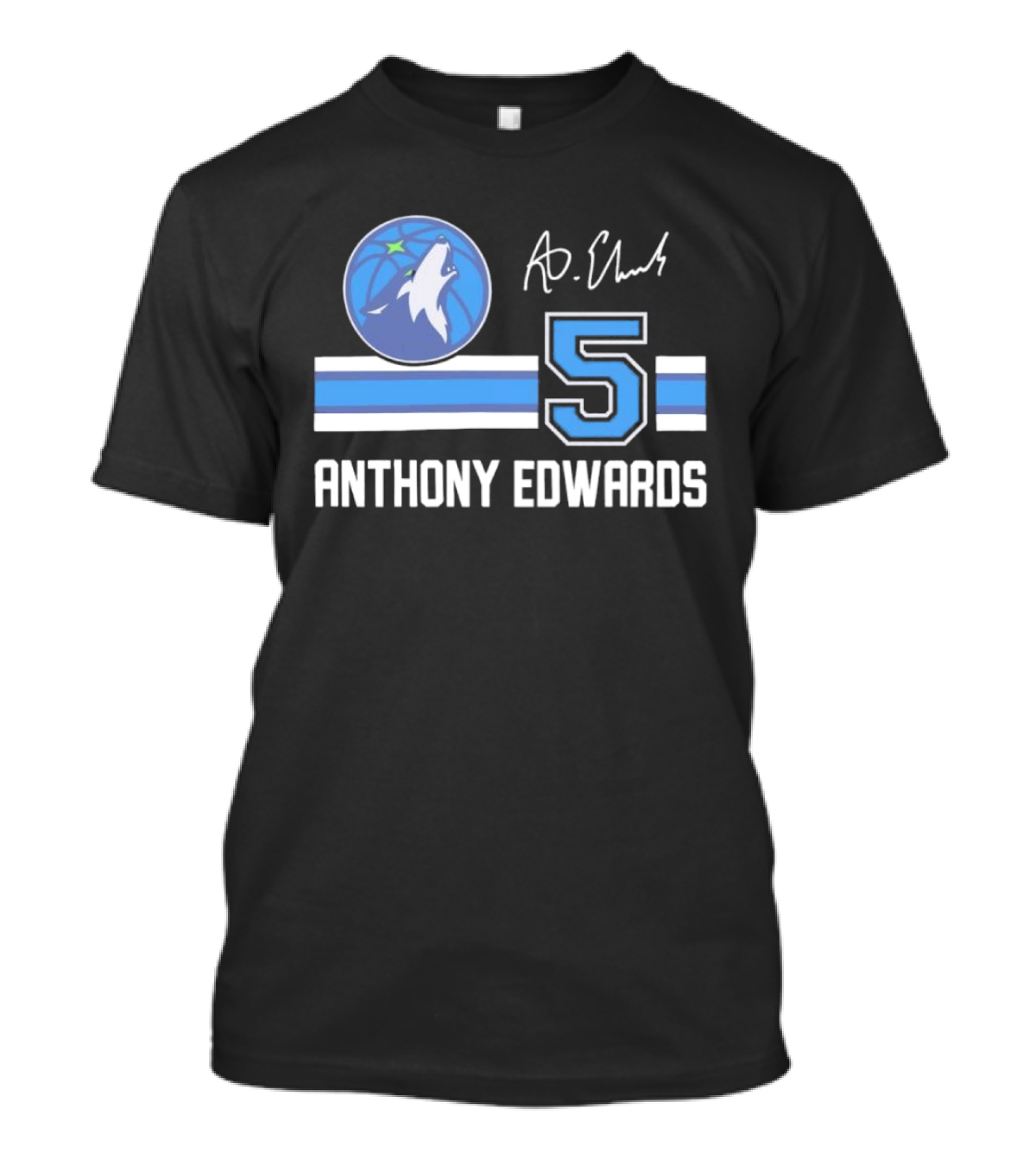 Anthony Edwards Minnesota Timberwolves 5 NBA Signature T-Shirt