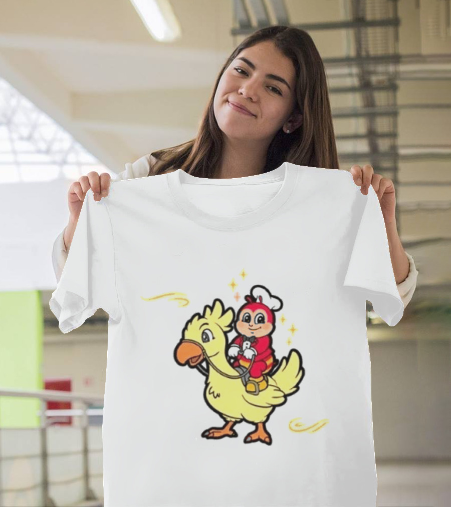 2026 Jollibee Hear Feel Think Riding Chocobo T-Shirt