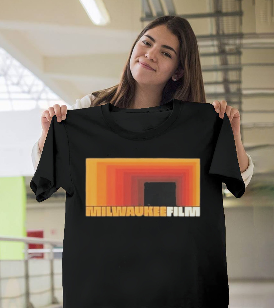 Milwaukee Film Retro Gradient Rectangle T-Shirt