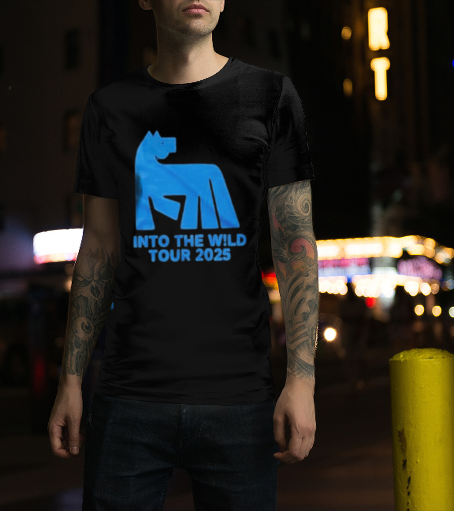 Russ Into The Wild Tour 2025 Blue Bear T-Shirt