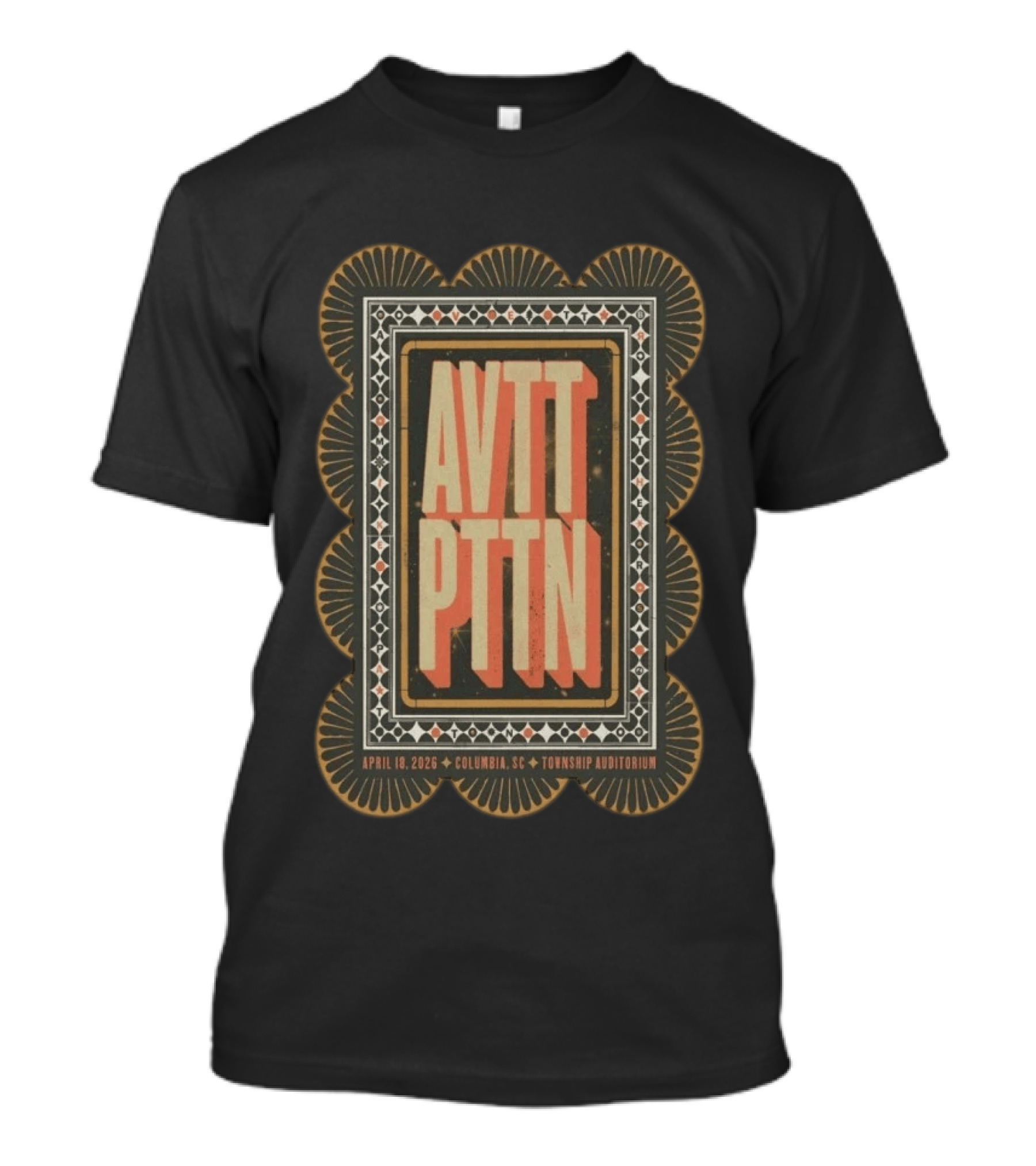 The Avett Brothers AVTT PTTN Concert April 18 2026 Columbia SC Township Auditorium T-Shirt