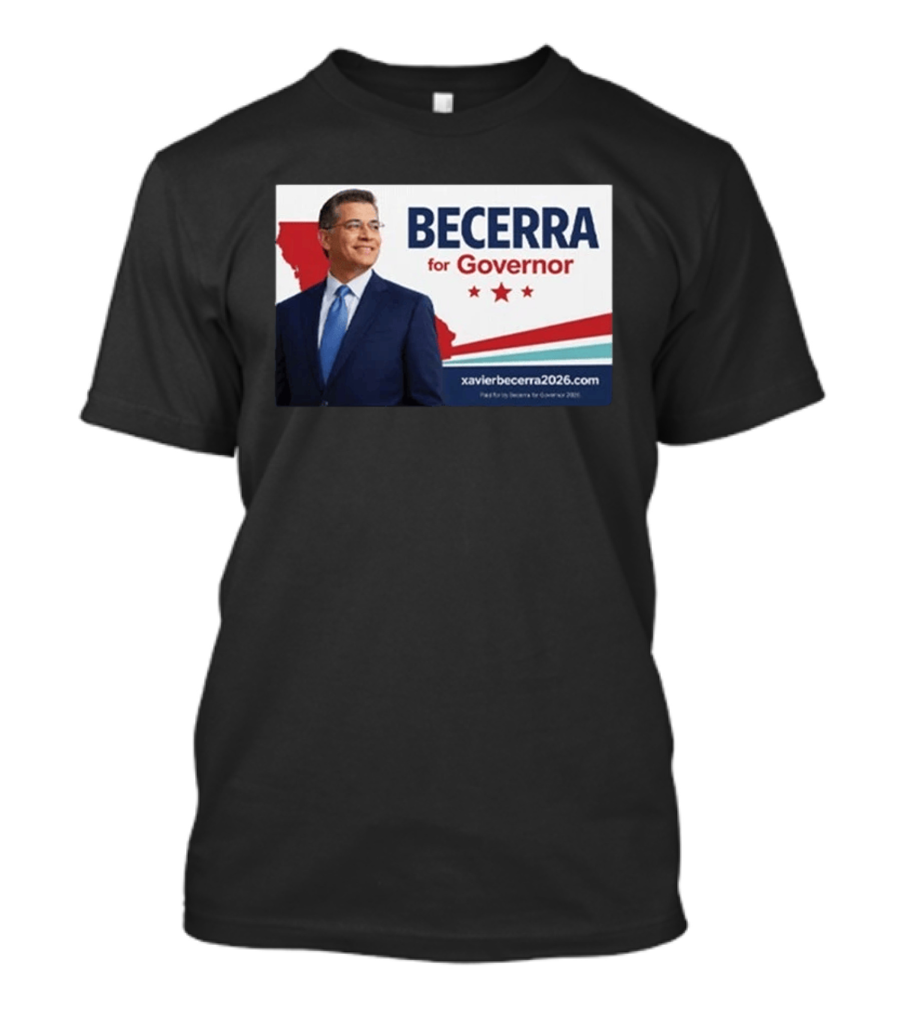 Becerra For Governor 2026 California Campaign Xavier Becerra T-Shirt