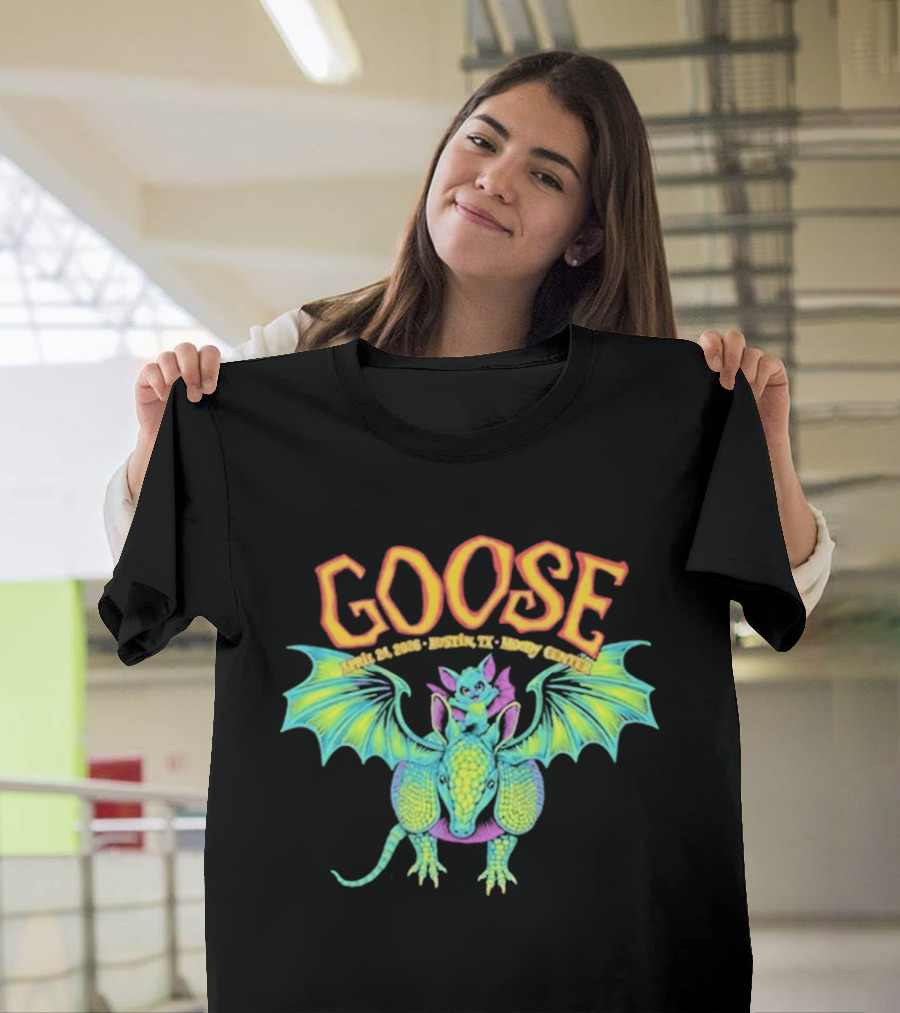Goose Apr 24 2026 Austin TX Moody Center Dragon Event T-Shirt