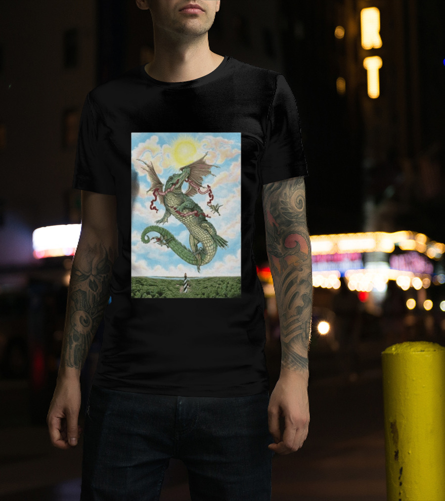 Goose St. Augustine Amphitheatre Concert April 18 19 2026 Flying Dragon And Lighthouse T-Shirt