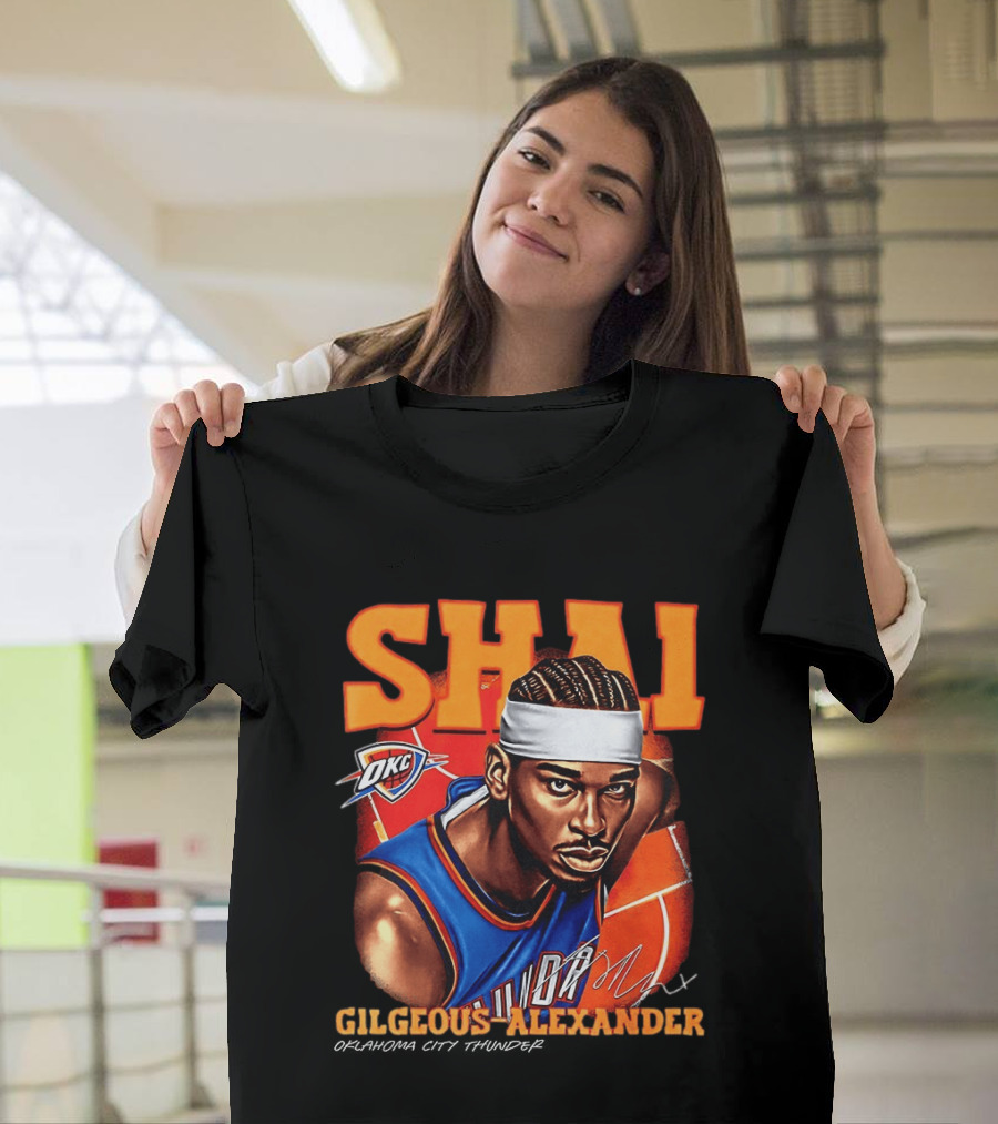 Shai Gilgeous Alexander Oklahoma City Thunder NBA OKC Basketball T-Shirt