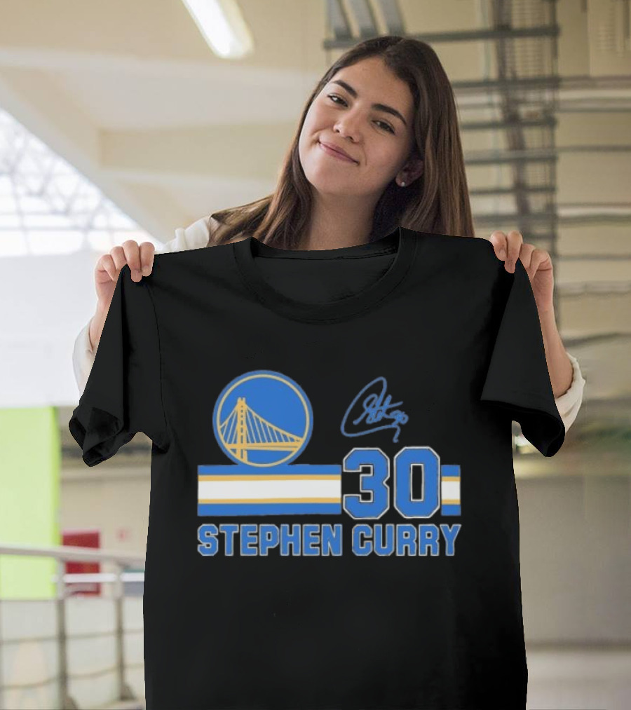 Stephen Curry Golden State Warriors 30 Signature T-Shirt