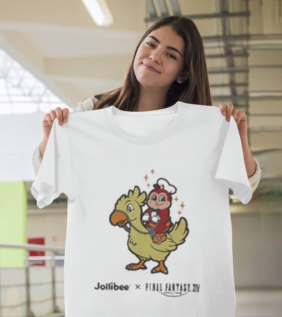 Jollibee X Final Fantasy XIV Chocobo Collaboration T-Shirt