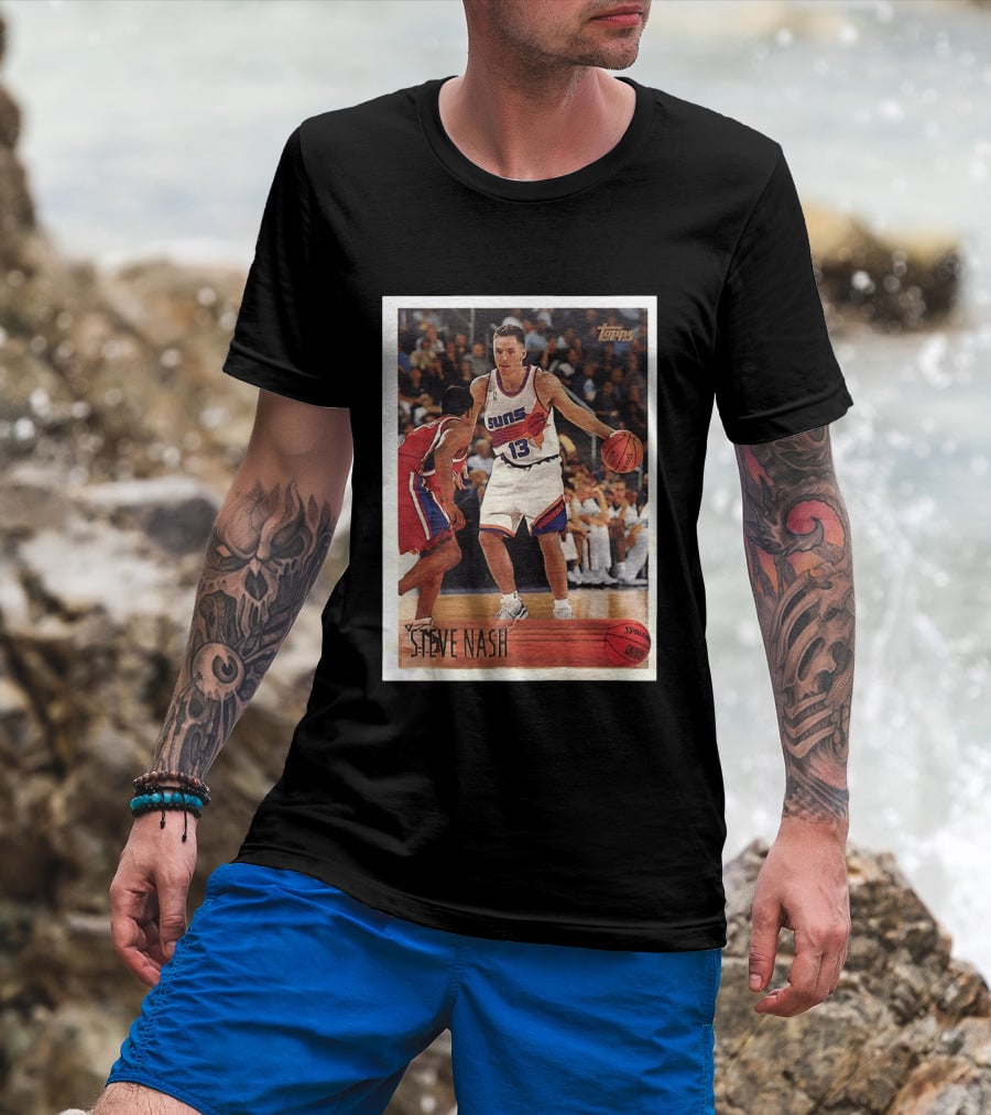Steve Nash Phoenix Suns Topps NBA Card 13 T-Shirt