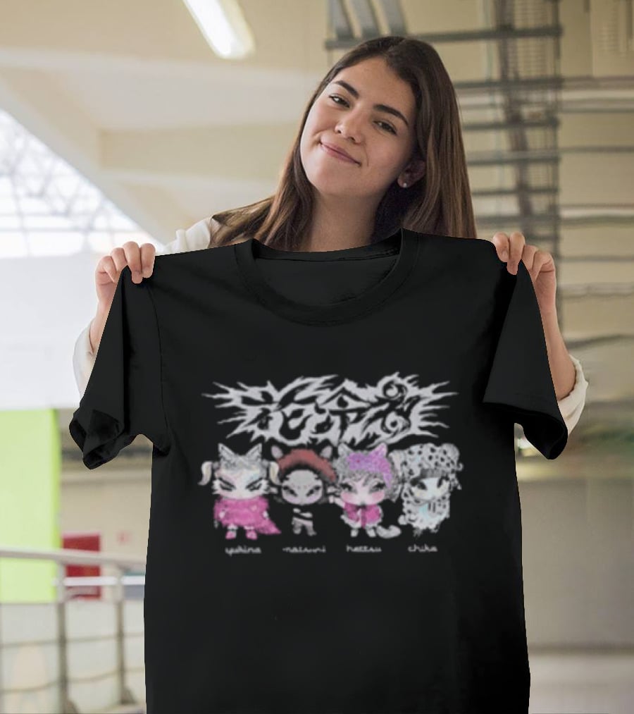 Hanabie 2026 Piggy Tour Characters Geddaeborra Poopland France Tofu T-Shirt