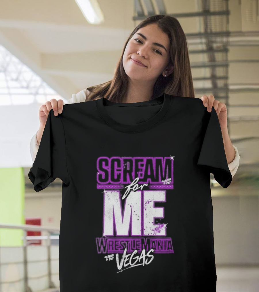 WWE WrestleMania Scream For Me Vegas Paige T-Shirt