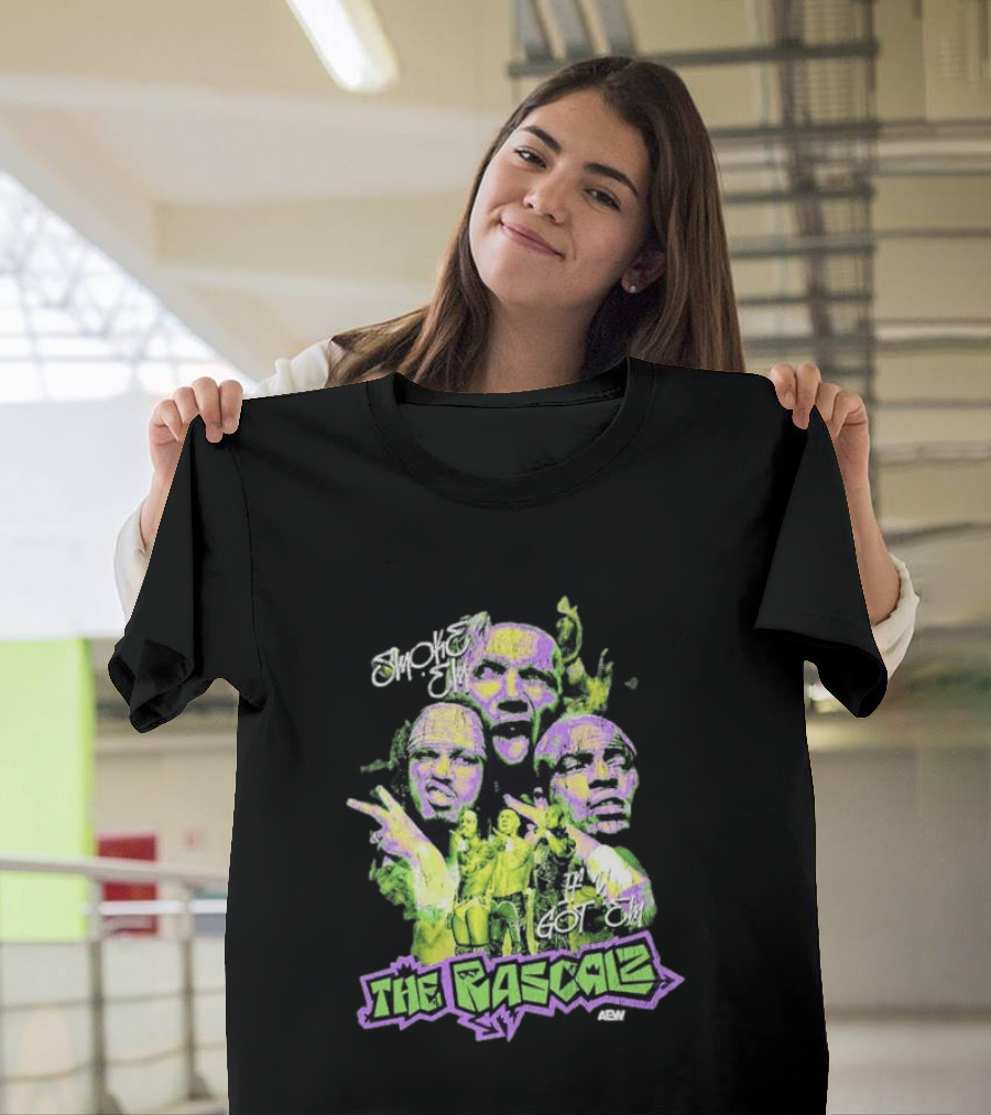 AEW The Rascalz Smoke Em If You Got Em Vibrant Wrestling Crew T-Shirt
