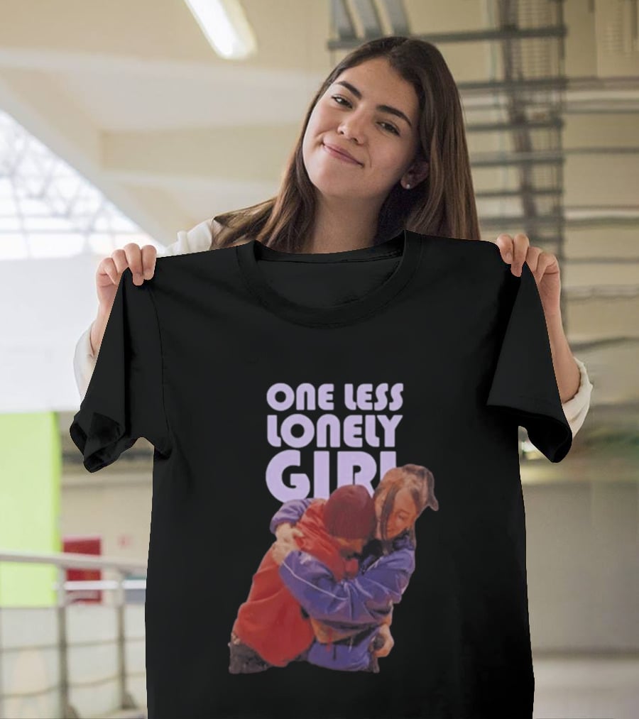 One Less Lonely Girl Billie Eilish Justin Bieber Hug T-Shirt