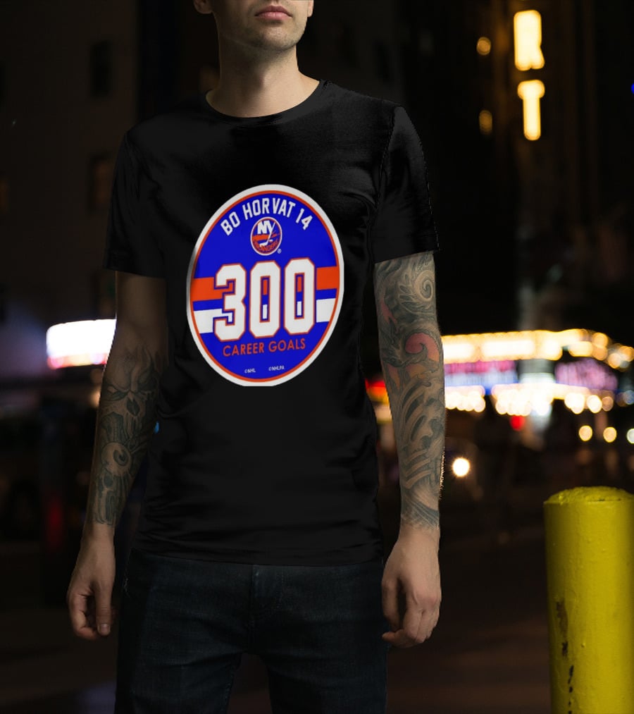 Bo Horvat 14 Islanders NHL 300 Career Goals T-Shirt