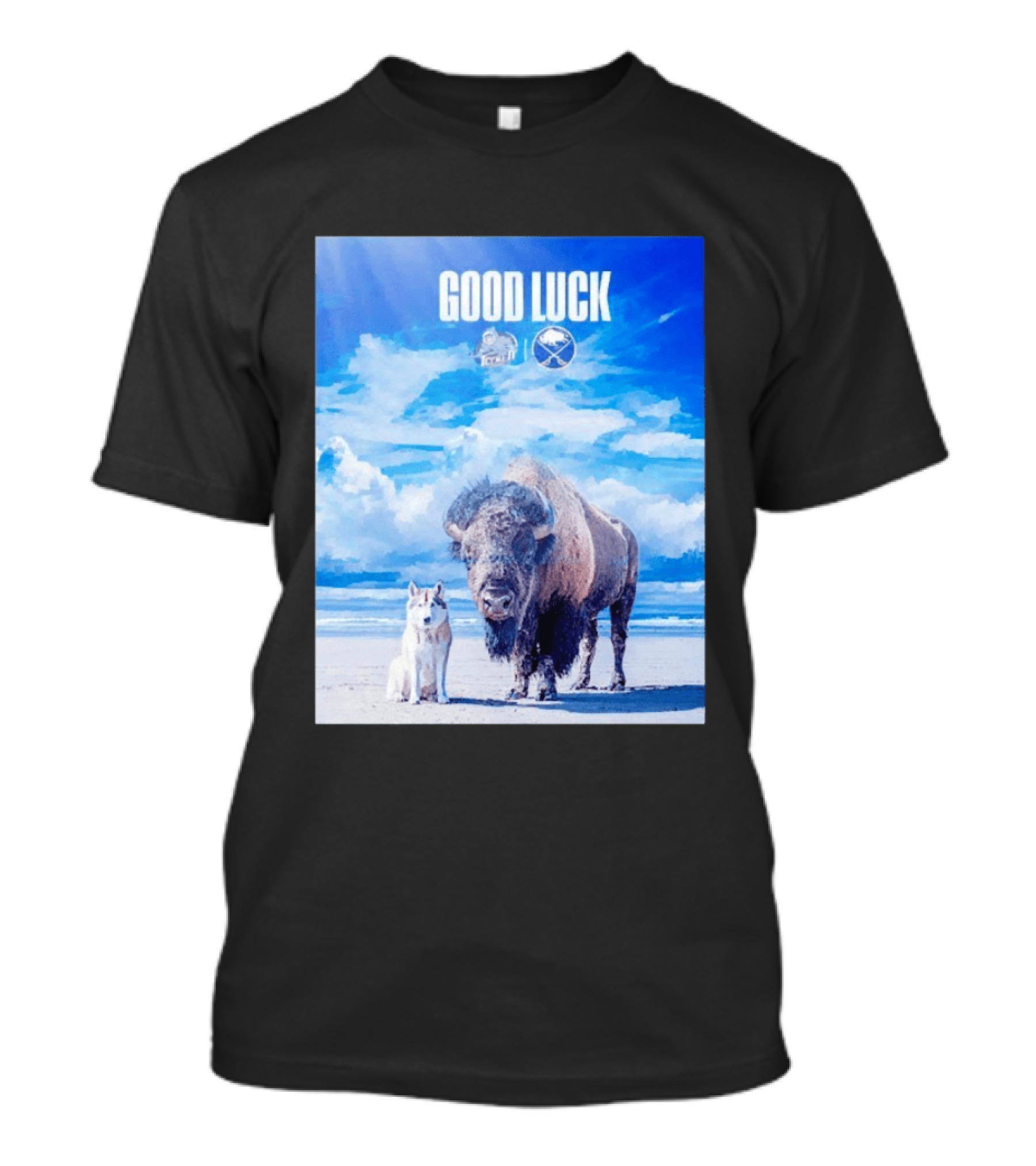 Good Luck Jacksonville Icemen Buffalo Sabres NHL Team Game 1 Buffalo Beach Sky T-Shirt