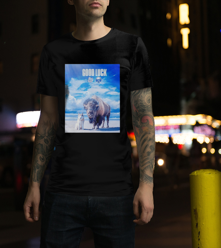 Good Luck Jacksonville Icemen Buffalo Sabres NHL Team Game 1 Buffalo Beach Sky T-Shirt