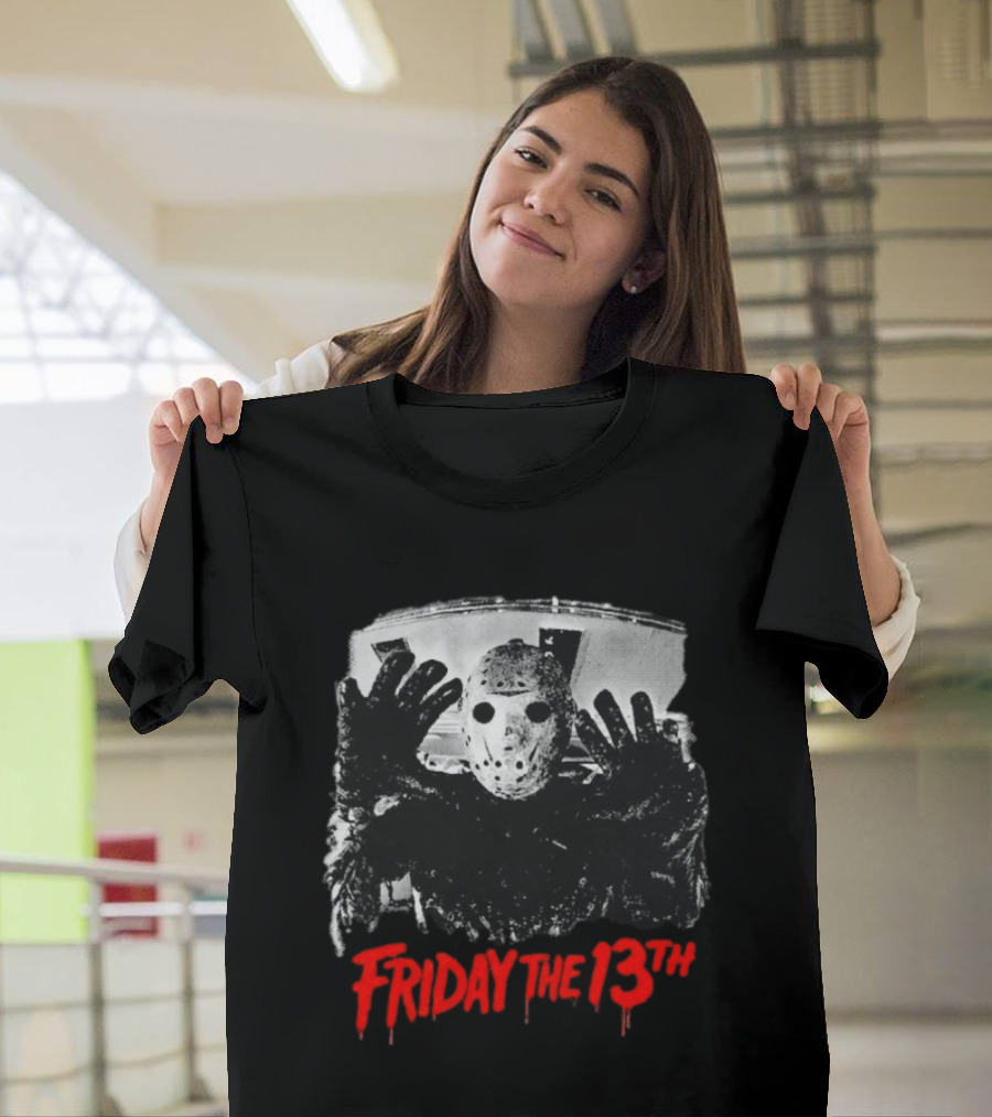 Friday The 13th Jason Voorhees Horror Icon Classic Mask T-Shirt