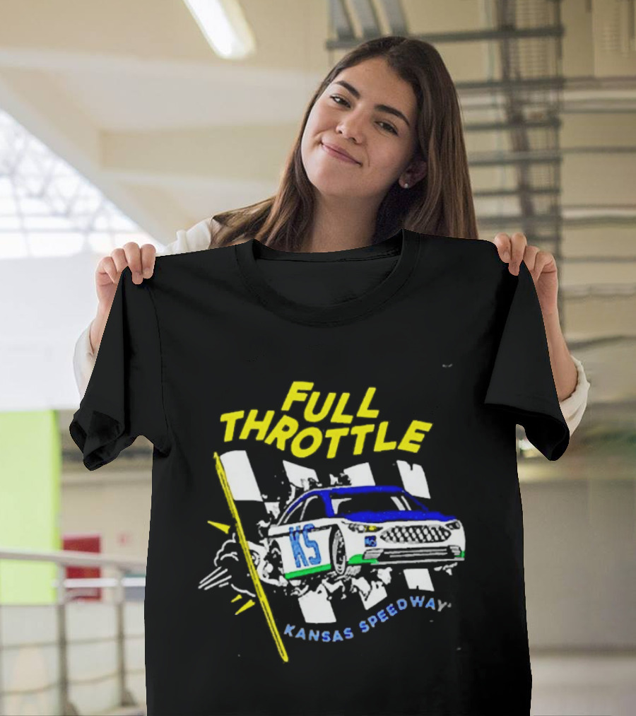 Full Throttle Kansas Speedway KS Racing Car Adventure T-Shirt