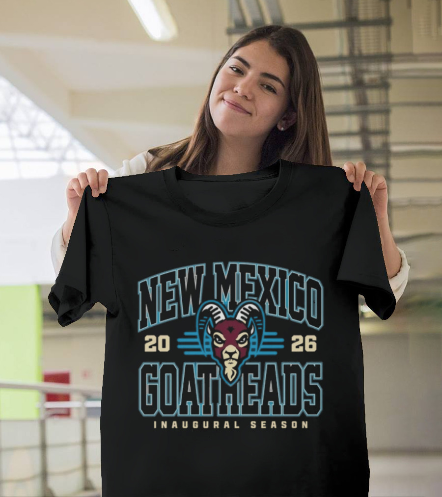 New Mexico Goatheads 2026 Inaugural Season Team Logo Vintage Sportswear T-Shirt