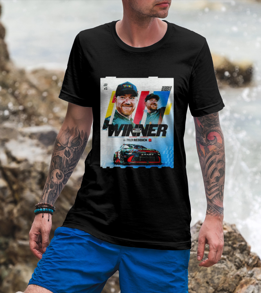 Winner Tyler Reddick NASCAR Kansas Speedway Victory Car Chevrolet Camaro T-Shirt