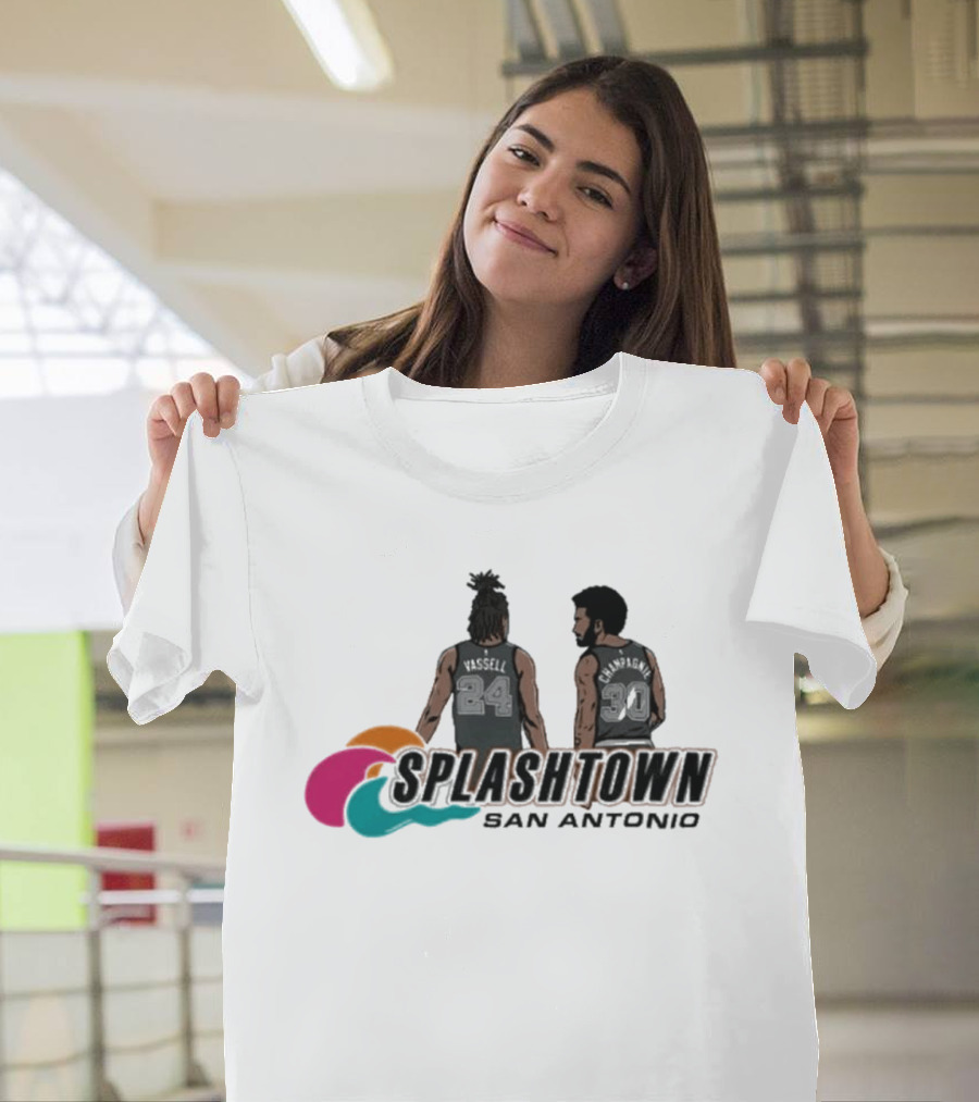 Splashtown San Antonio Devin Vassell 24 Julian Champagnie 30 T-Shirt
