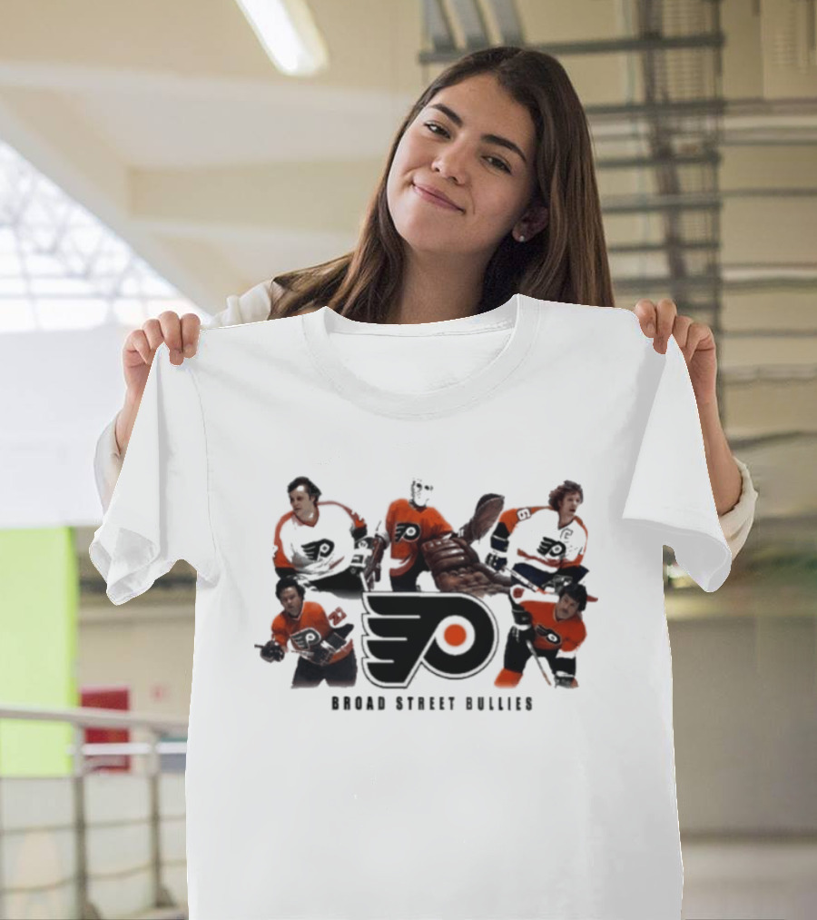Philadelphia Flyers Broad Street Bullies Flyers Logo Hockey Legends T-Shirt