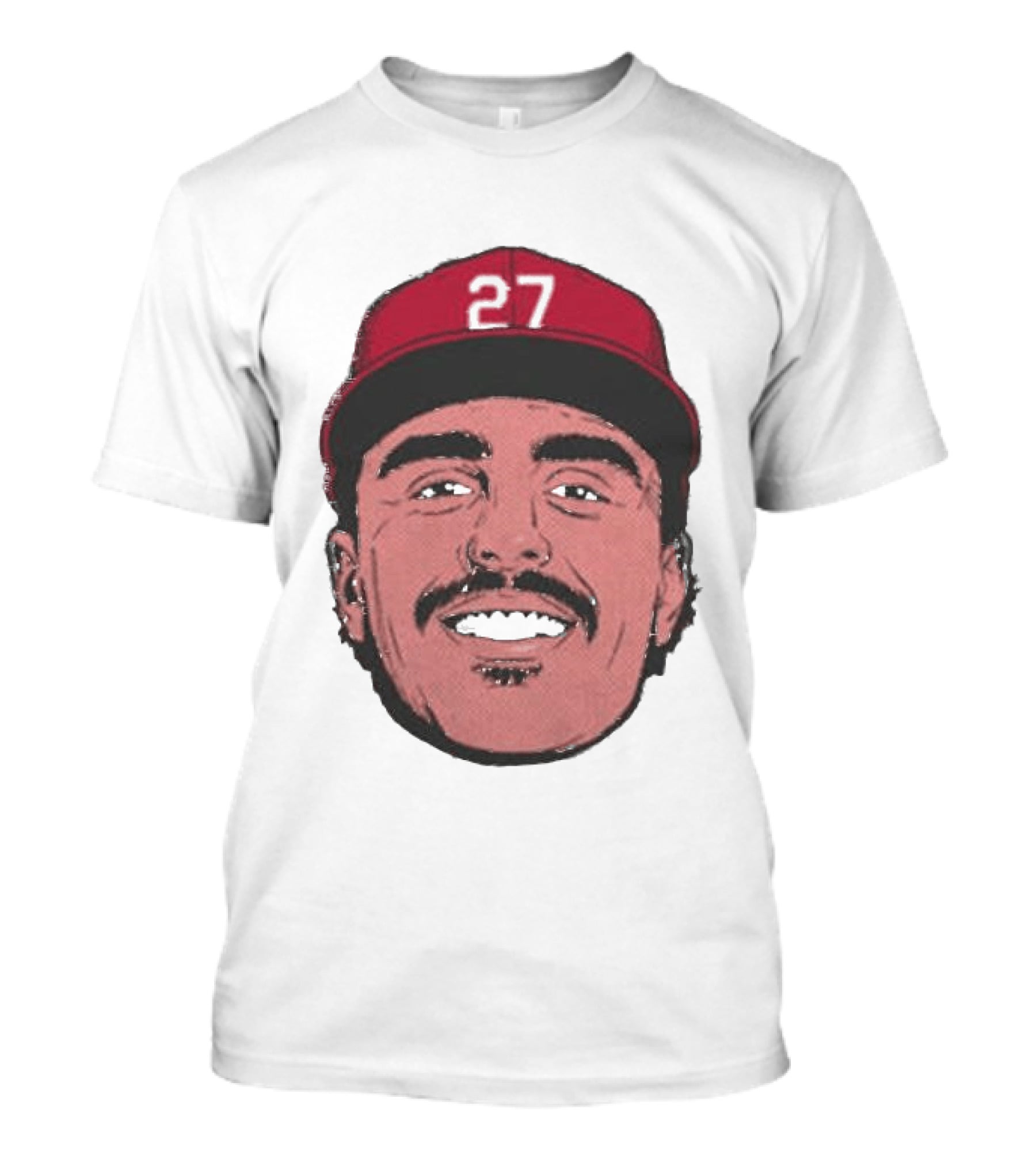 Sal Stewart Cincinnati 27 Big Face Caricature T-Shirt