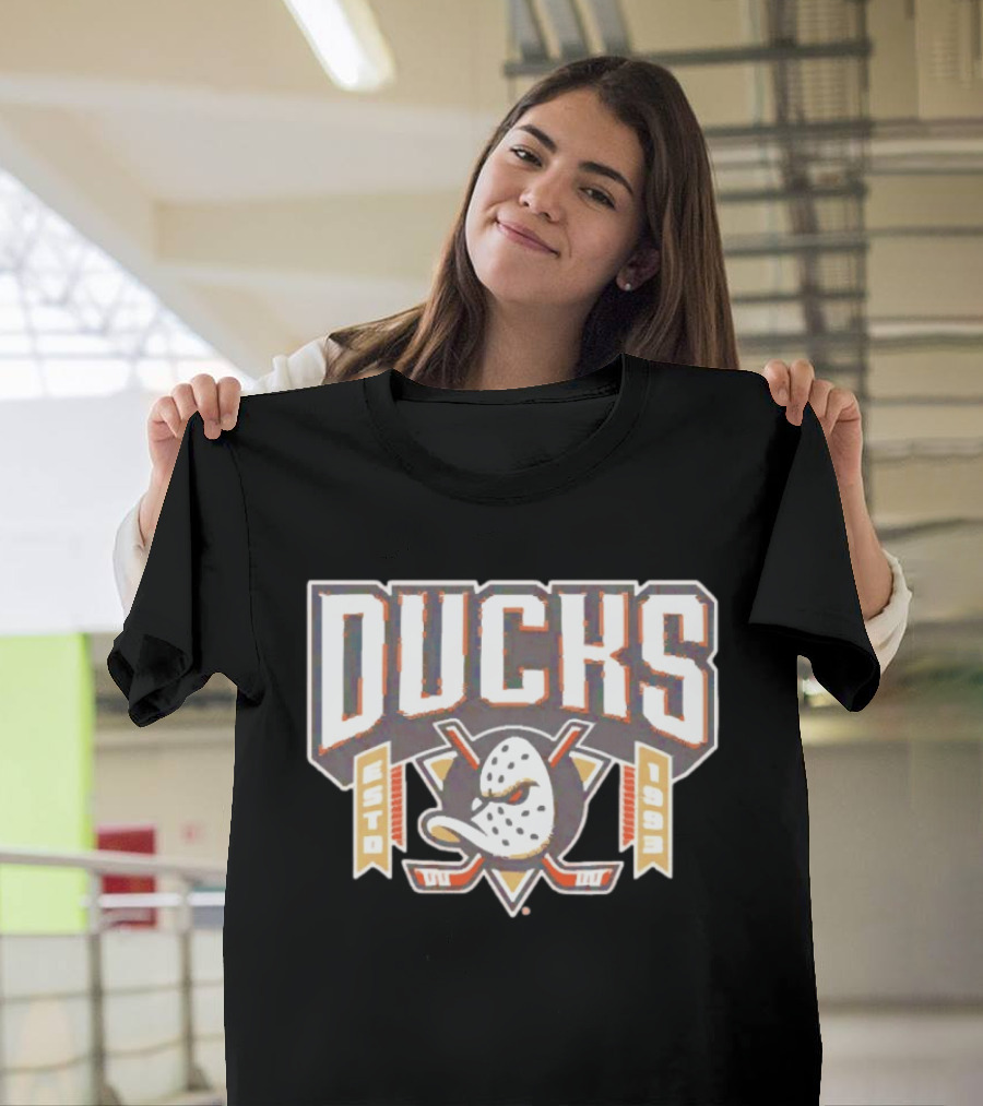 Raise The Banners Anaheim Ducks Est 1993 Retro Hockey T-Shirt