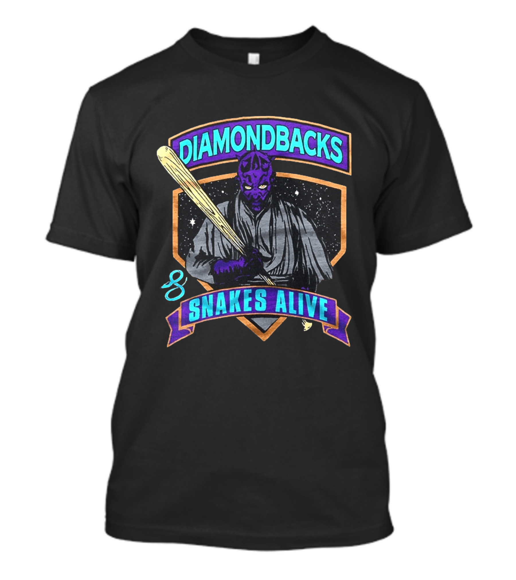 Diamondbacks Snakes Alive Baseball Jedi Warrior T-Shirt