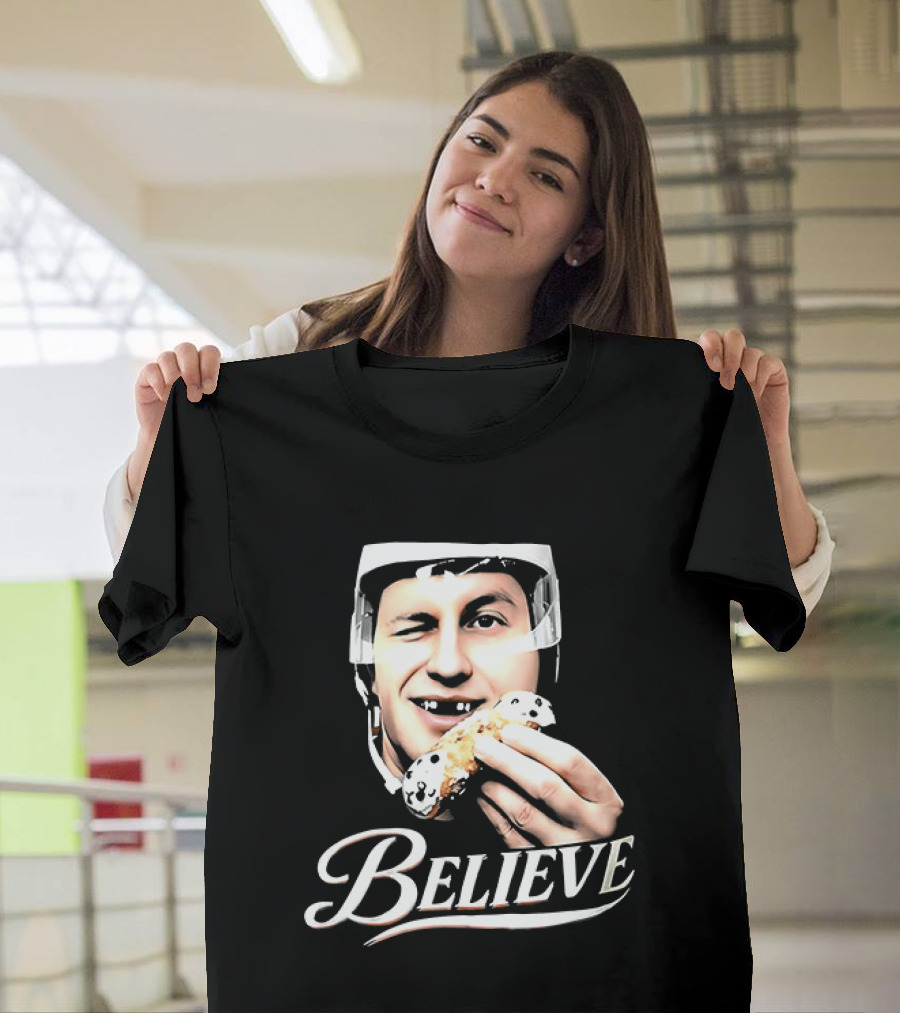 Believe Jack Hughes Big Head Philadelphia Flyers NHL T-Shirt