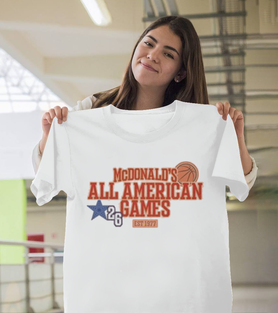 McDonald's All American Games 2026 Basketball Star Est 1977 T-Shirt