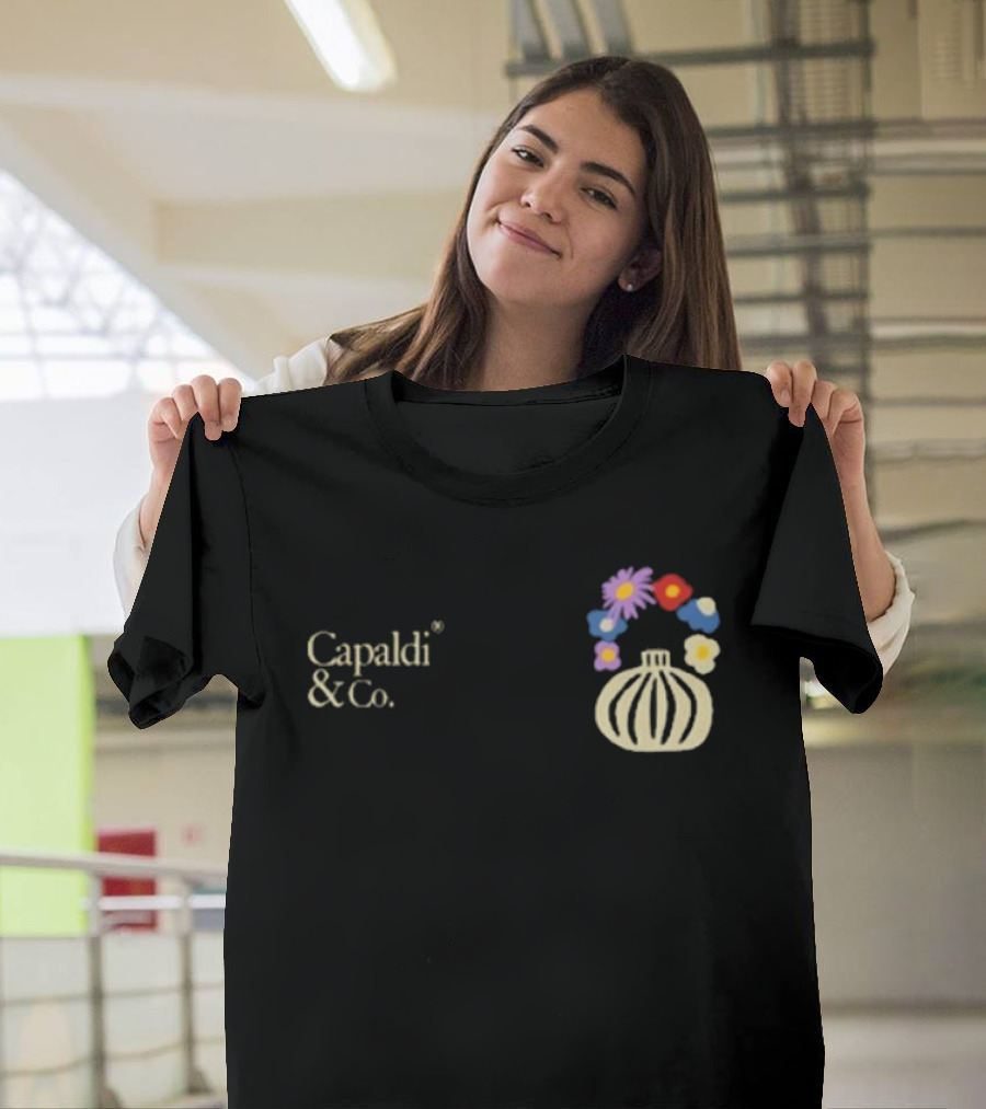 Capaldi & Co Flower Pot Colorful Blooms T-Shirt