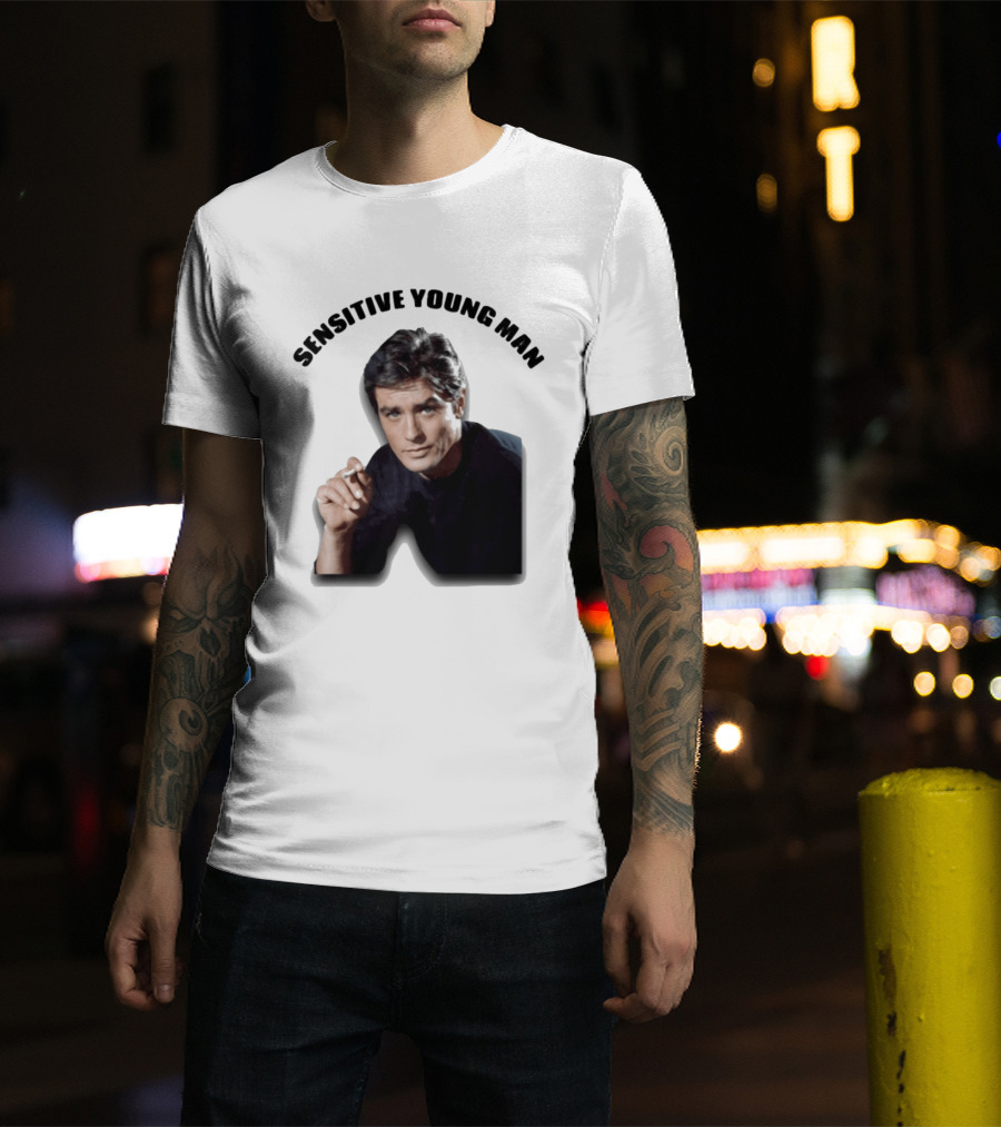 Sensitive Young Man Iconic Actor Cigarette T-Shirt