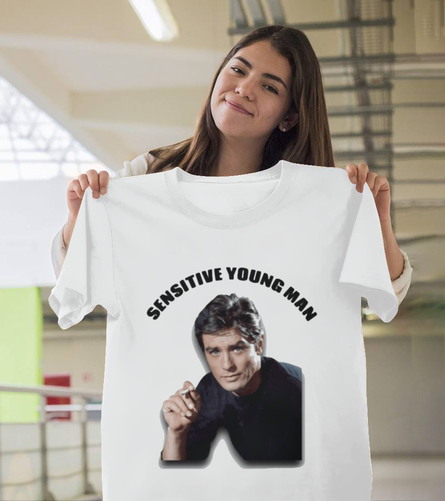 Sensitive Young Man Iconic Actor Cigarette T-Shirt
