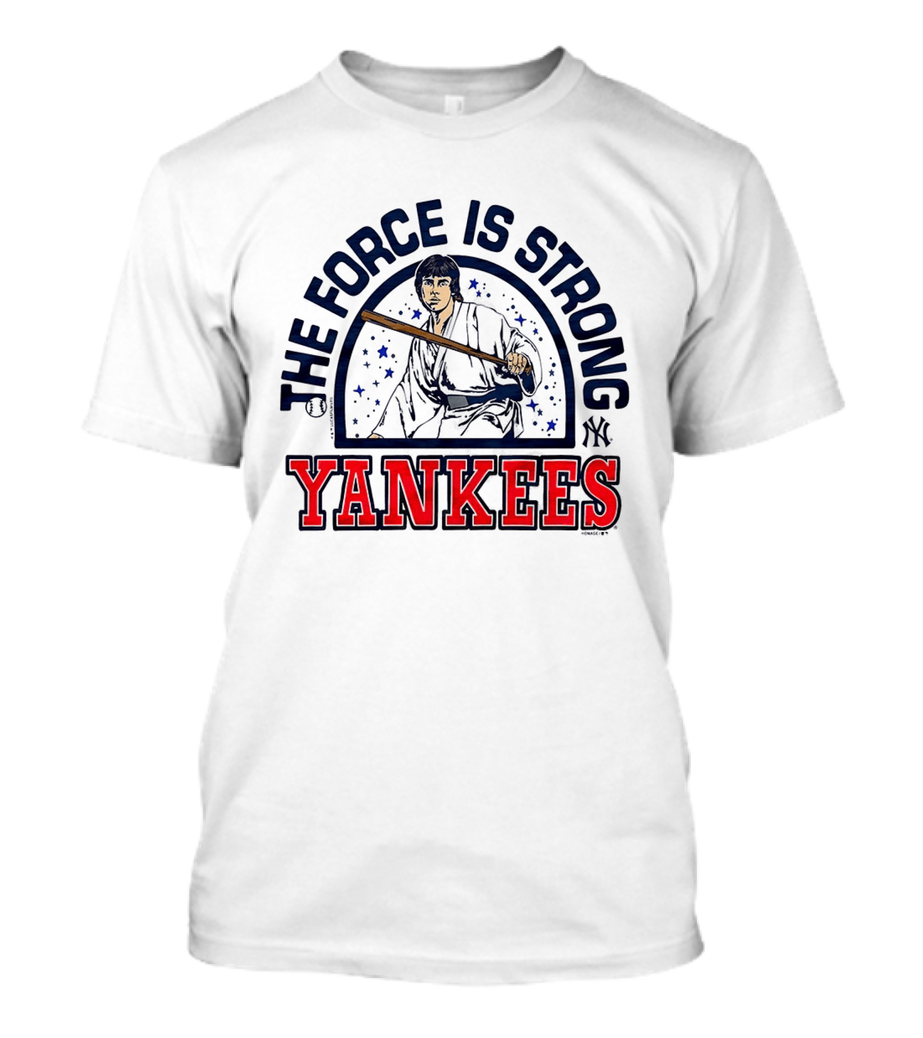 The Force Is Strong Yankees Star Wars Crossover With New York Yankees Baseball T-Shirt