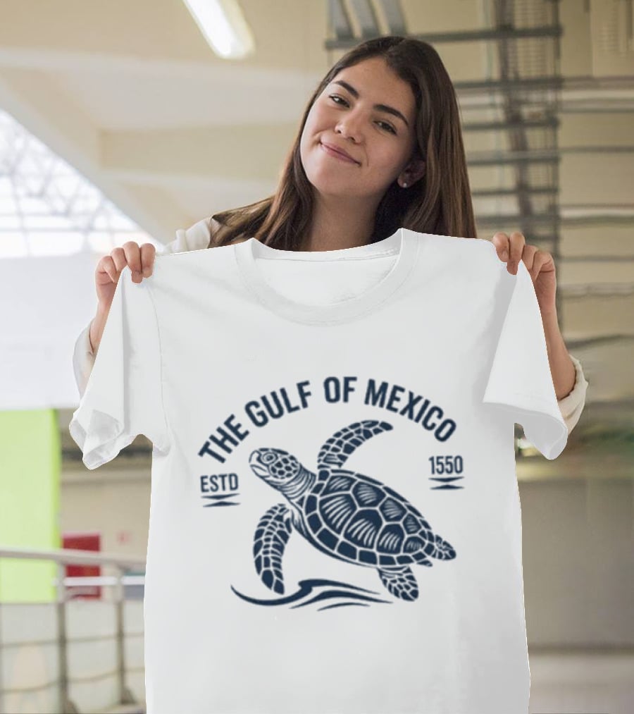 The Gulf Of Mexico Estd 1550 Sea Turtle T-Shirt
