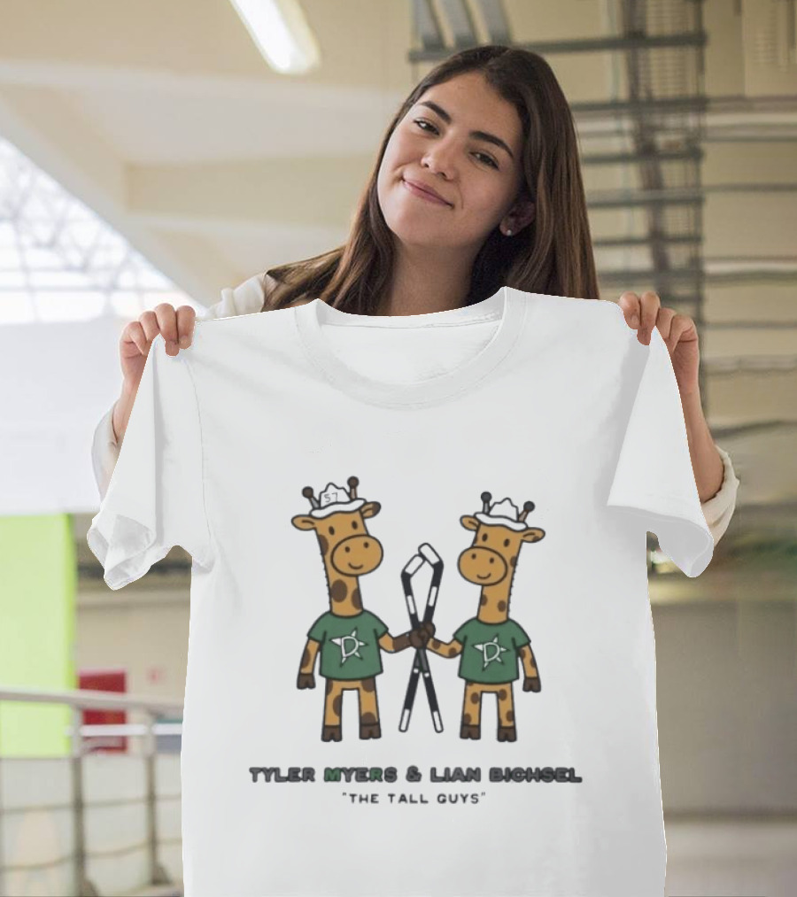 Tyler Myers Lian Bichsel The Tall Guys Giraffe T-Shirt