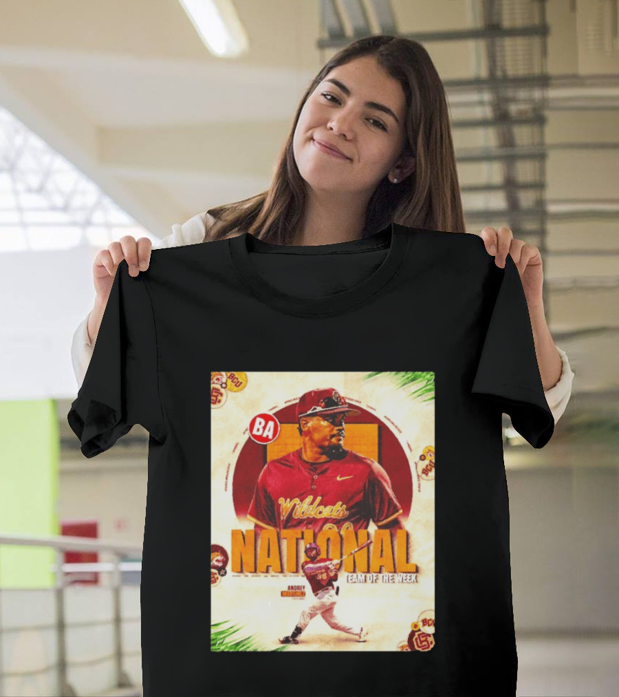 Andrey Martinez Wildcats National Team Of The Week Bethune Cookman T-Shirt