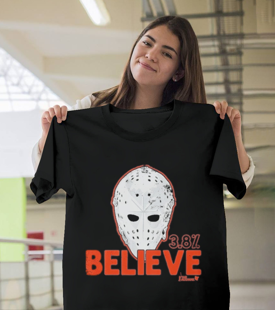Bernie Parent Believe 33 Mask Philadelphia Hockey Legend T-Shirt