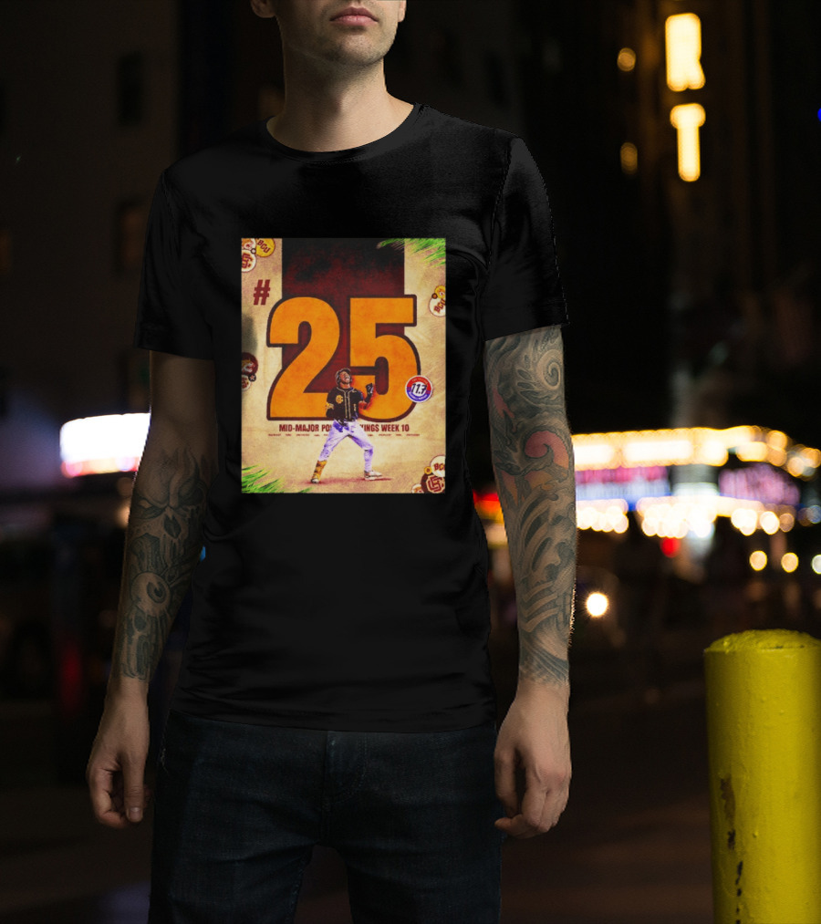 #25 Mid Major Power Rankings Week 10 Bethune Cookman Wildcats T-Shirt