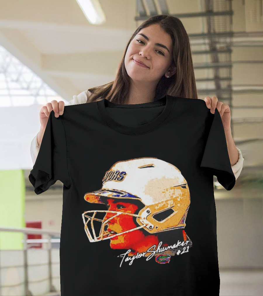 Taylor Shumaker Florida Gators Softball Big Head #21 T-Shirt