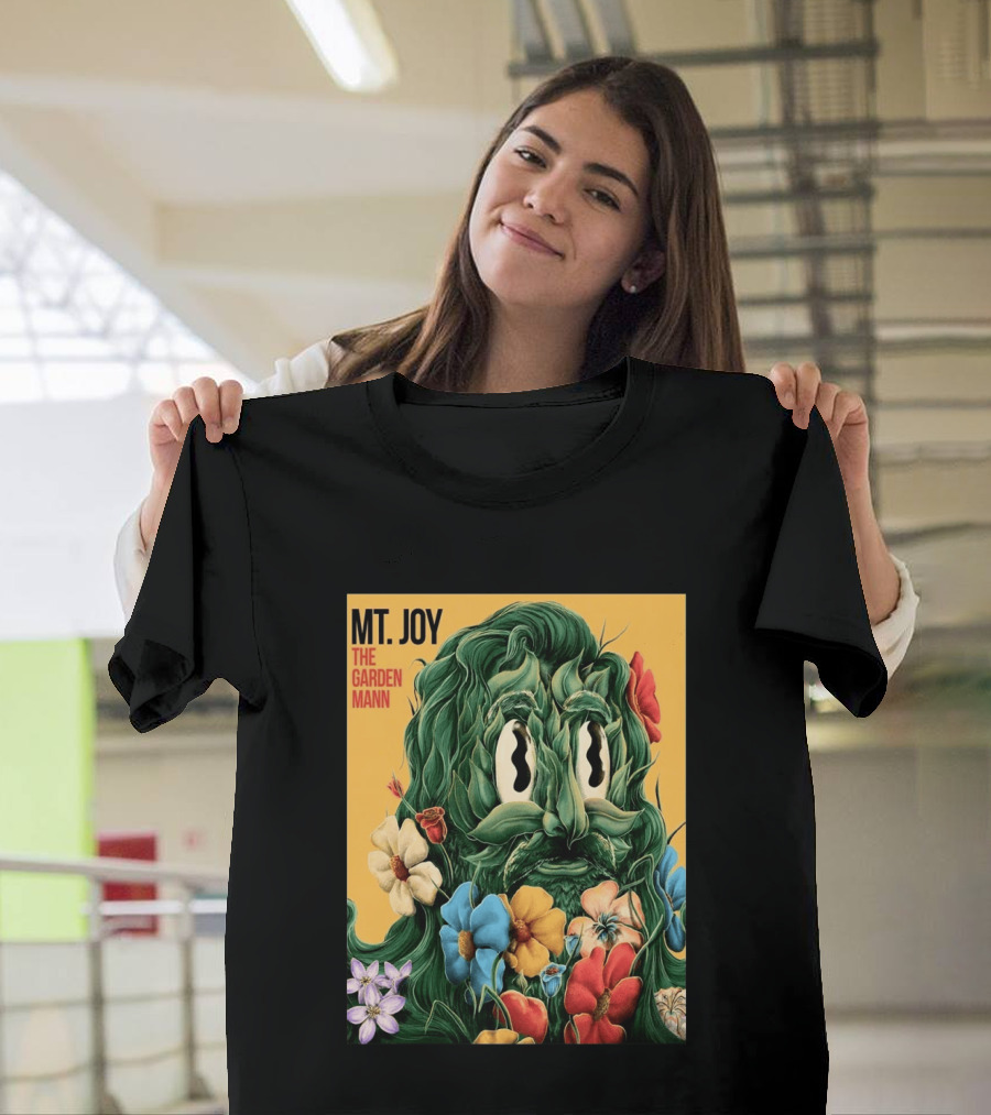 MT Joy The Garden Mann Album Floral Face T-Shirt