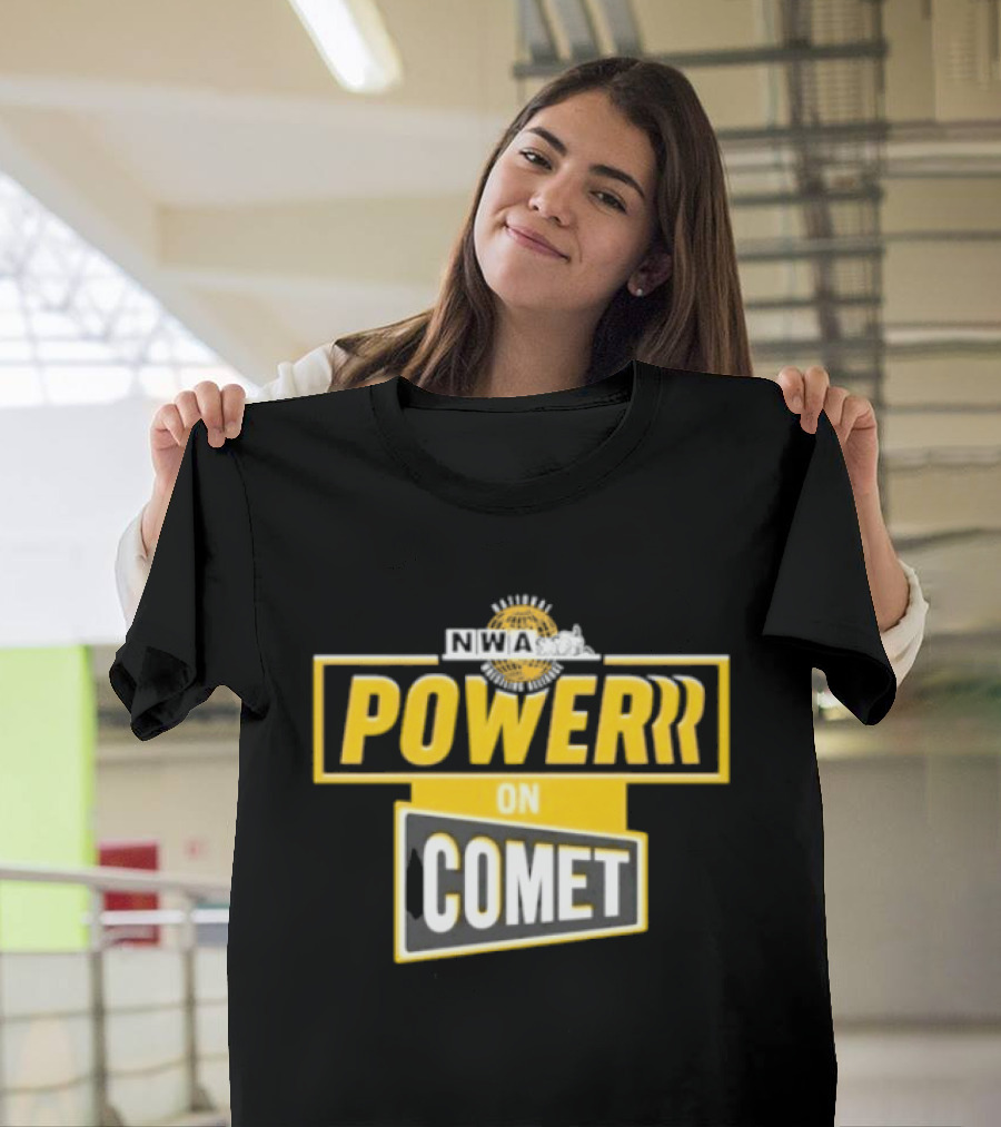 National Wrestling Alliance Powerrr On Comet Retro Sports Entertainment T-Shirt