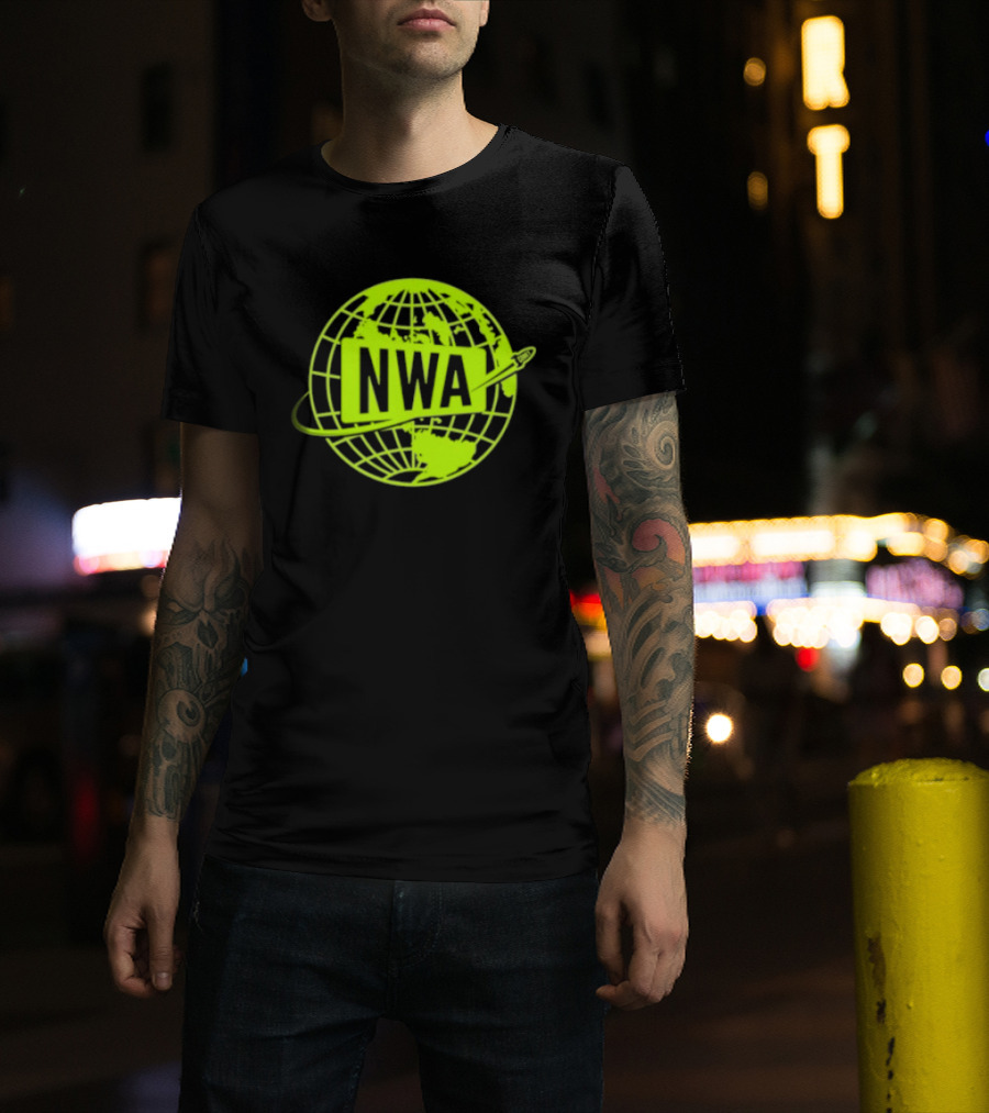 NWA National Wrestling Alliance Space Globe Comet Variant T-Shirt