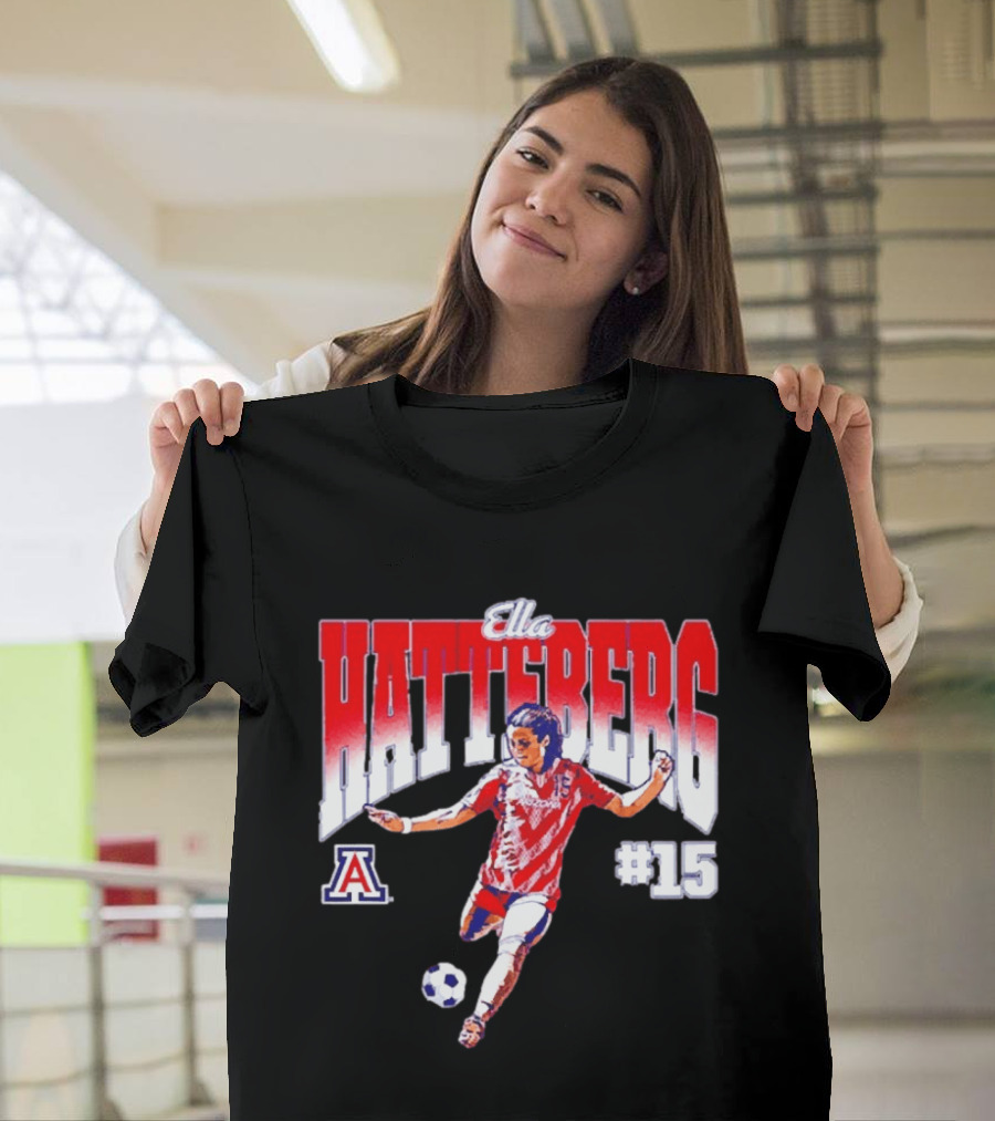 Ella Hatteberg Arizona Wildcats Soccer Player #15 T-Shirt
