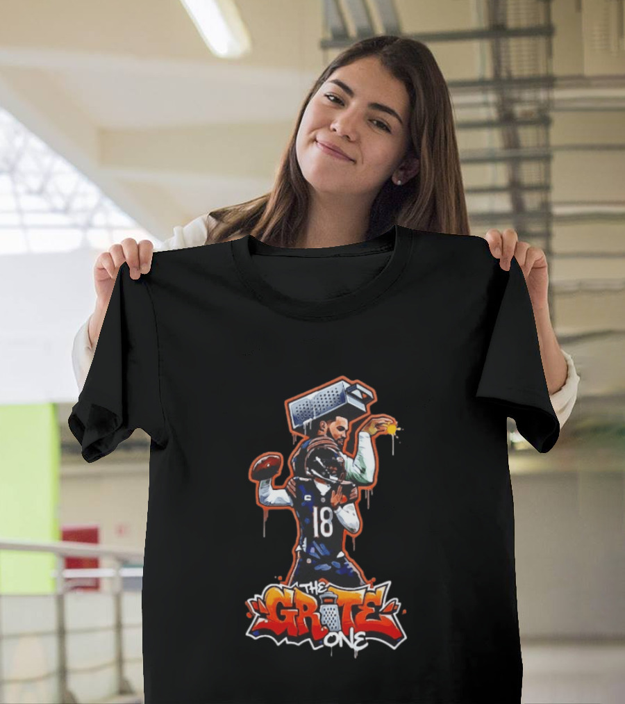 The Grate One Iceman Caleb Williams Chicago Bears Football T-Shirt
